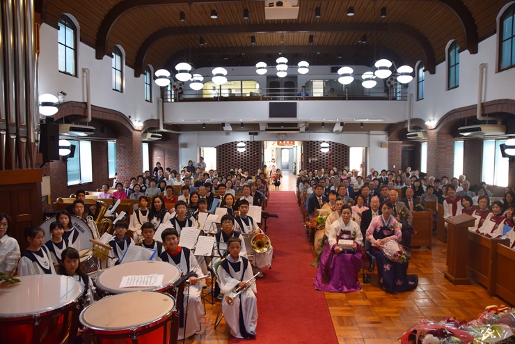 1.JPG : 오사카교회 창립96주년 기념예배 및 임식식